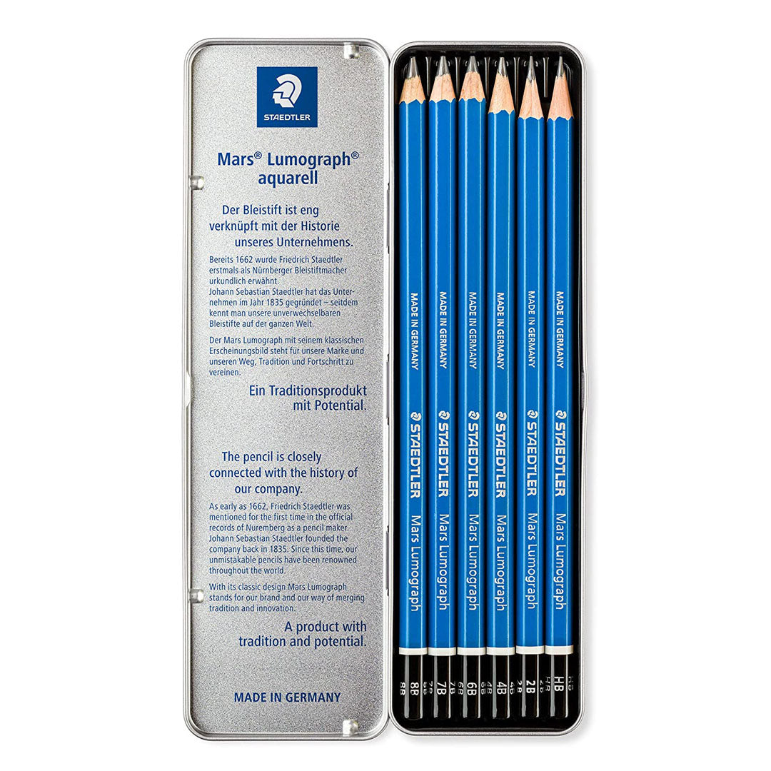 Staedtler Mars Lumograph Artists Pencils Pack of – Skyblue