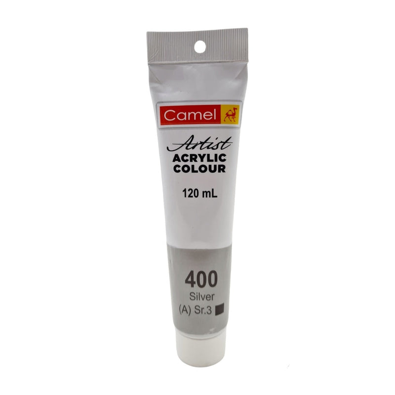 Camel Artist Acrylic Colour 120 Ml Silver