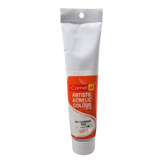 Camel Artist Acrylic Colour 120 ML Cadmium Red Hue - Skyblue Stationery Mart