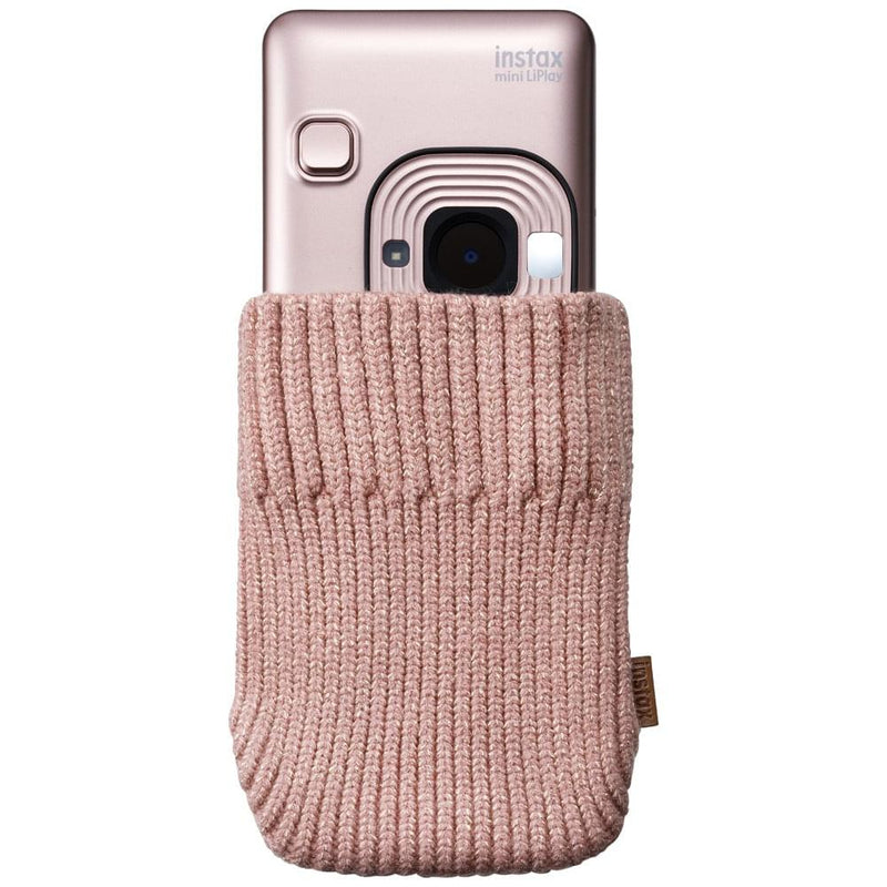 FUJIFILM INSTAX LIPLAY SOCK CASE BLUSH GOLD