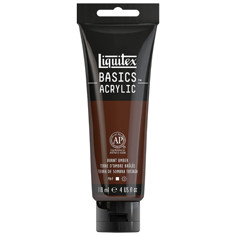 Liquitex Basics Acrylic Burnt Umber 118ml - 128