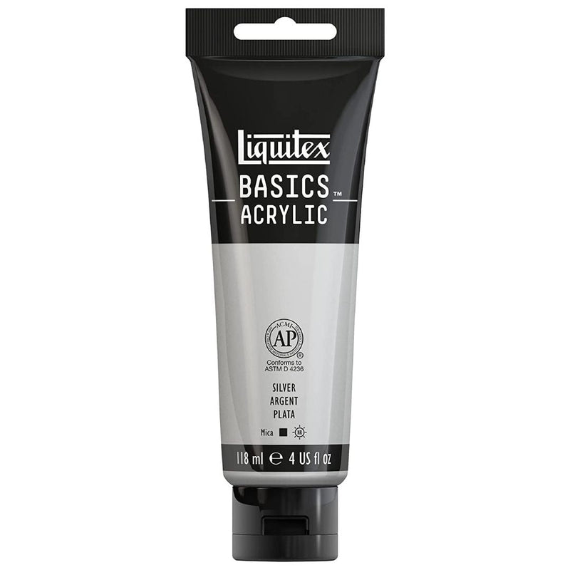 Liquitex Basics Acrylic Paint - Silver 118 ml - 236
