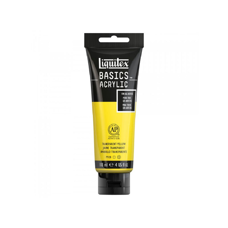 Liquitex Basics Acrylic Transparent Yellow 118ml (045)