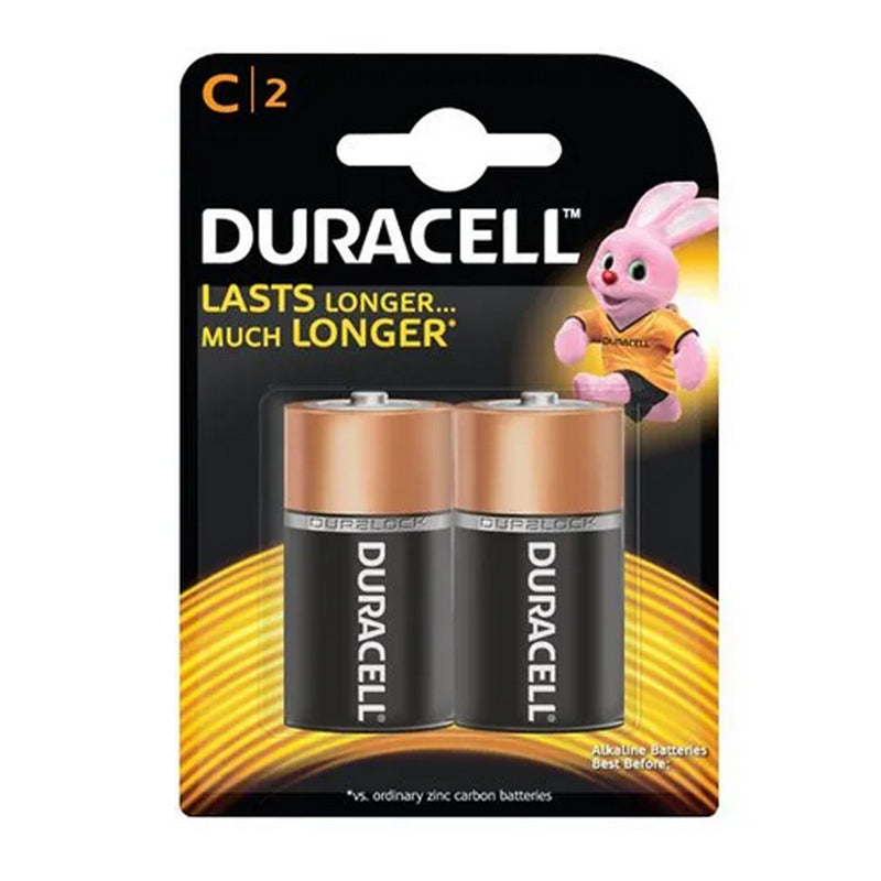Duracell Ultra Alkaline C Batteries Pack of 2