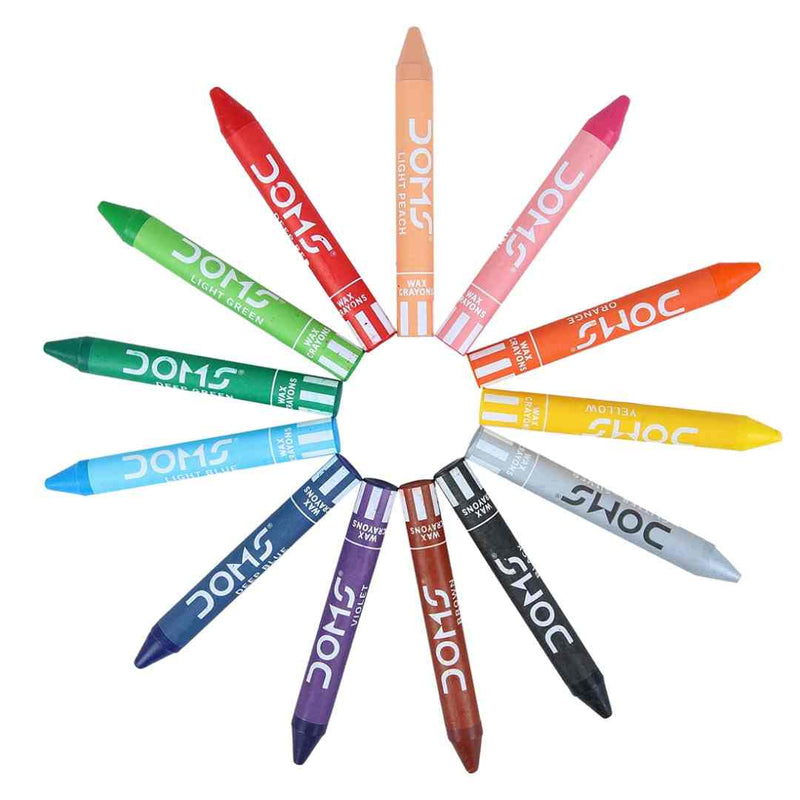 Doms Jumbo Wax Crayons Set of 12 - 3468