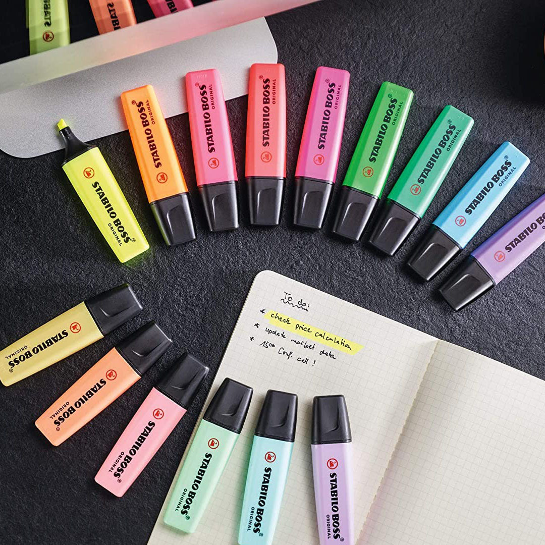 Stabilo Boss Original Highlighter Pen Wallet of – Skyblue