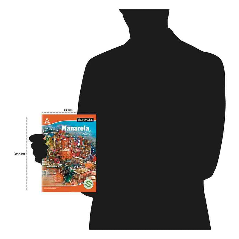 Classmate Longbook, 29.7 cm x 21.0 cm, 240 pages, Single Line, Soft Cover