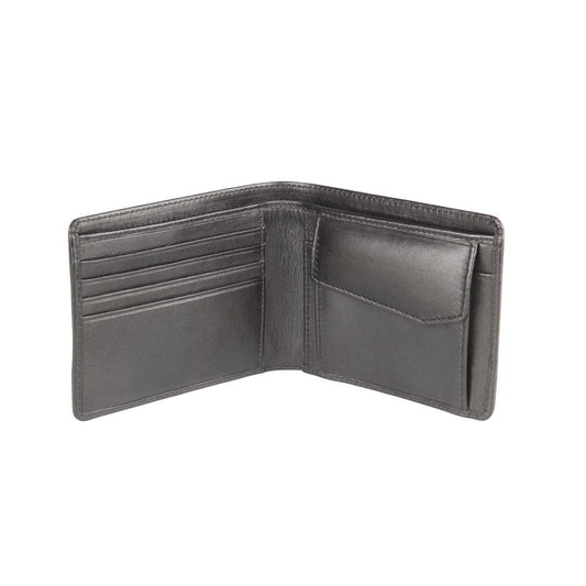 Elan Bifold Coin Pouch Wallet-Black- EX4203