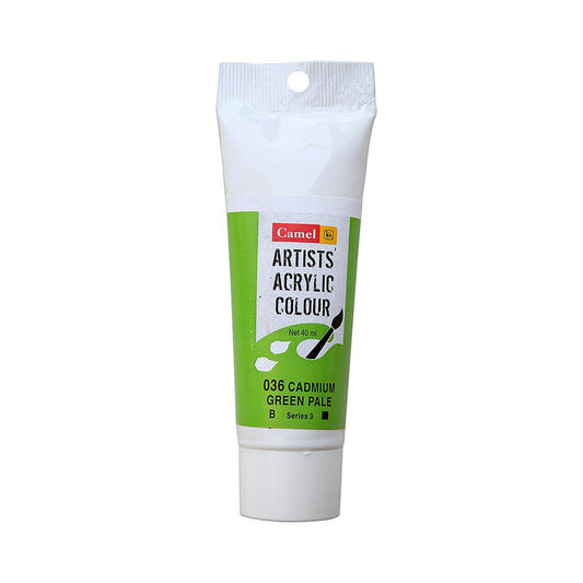 Camel Artist Acrylic Colour 40 Ml Cadmium Green Pale Hue - Skyblue Stationery Mart
