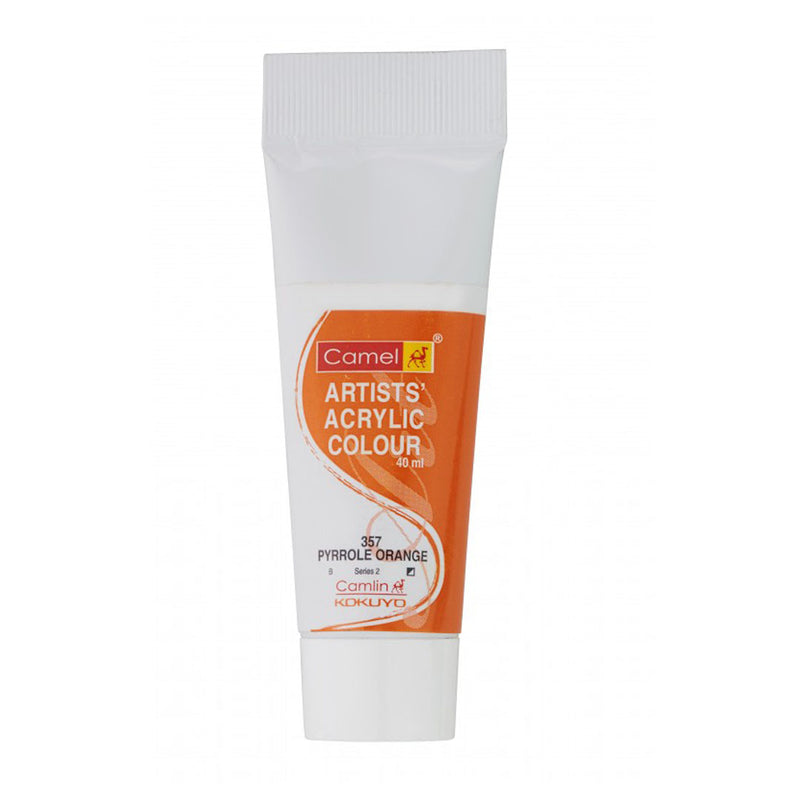 Camel Artist Acrylic Colour Tubes 40 Ml Pyrrole Orange