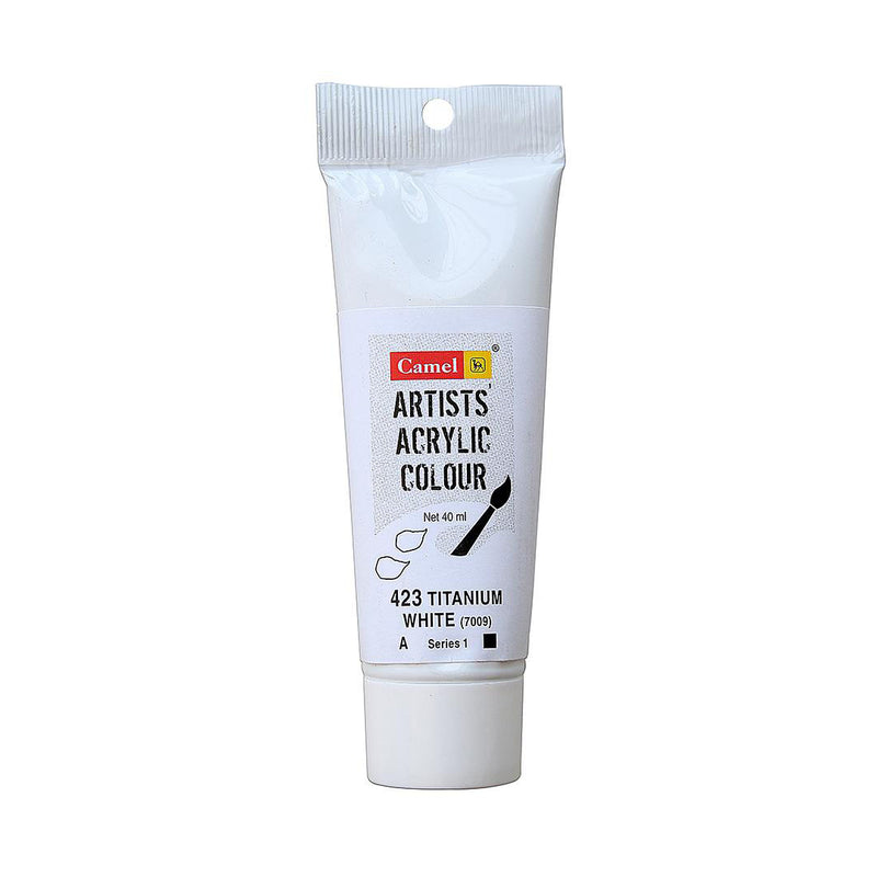 Camel Artist Acrylic Colour Tubes 40 Ml Titanium White