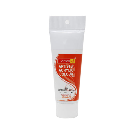 Camel Artist Acrylic Colour 40 Ml Vermilion Hue - Skyblue Stationery Mart