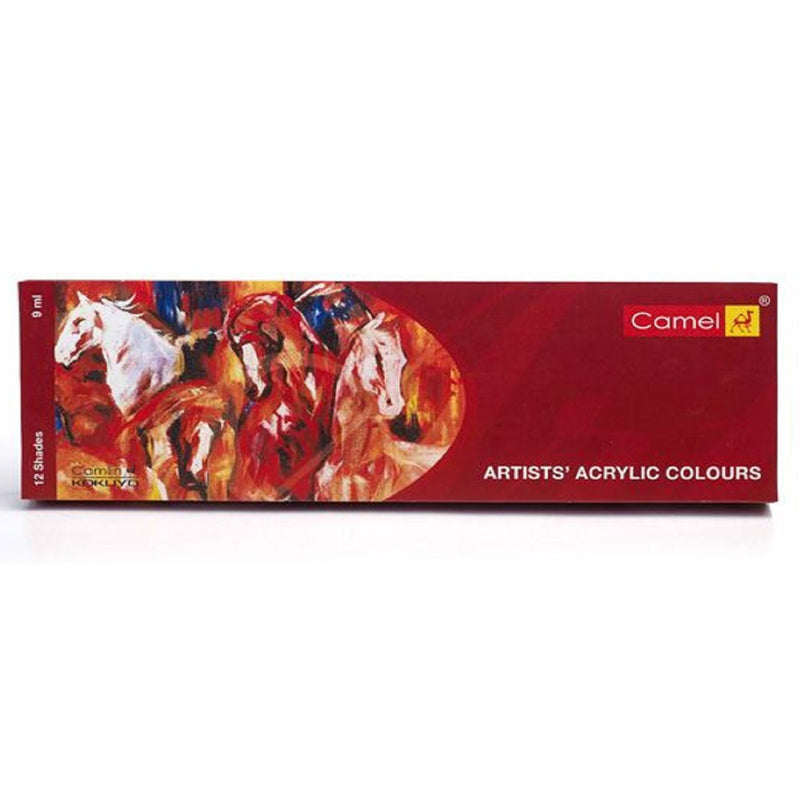 Camlin Kokuyo Acrylic Color Box - 9ml Tubes, 12 Shades