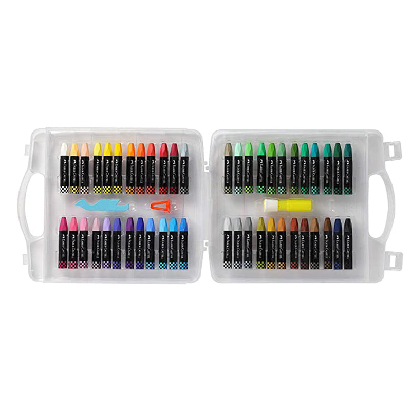 Faber-Castell Premium Hexagonal Oil Pastels Set (Pack of 48)