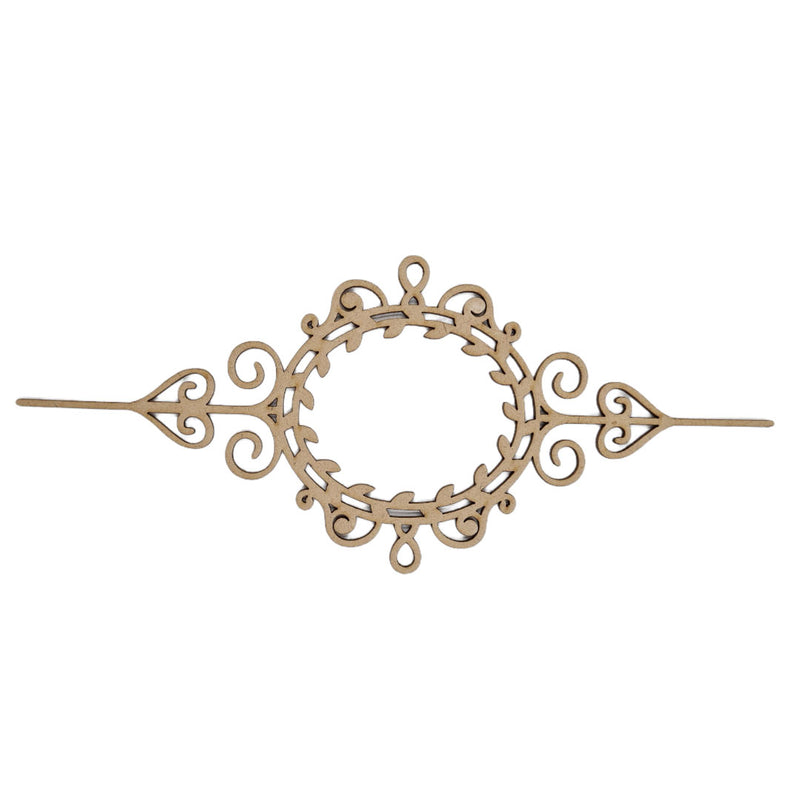 I Craft Oval Wooden Embellishment - We172