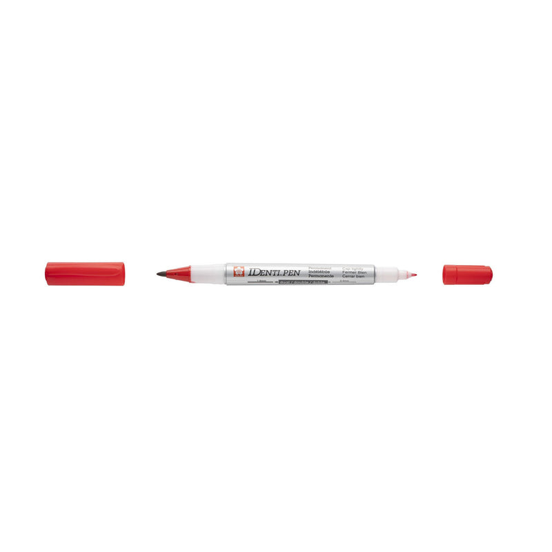 Sakura Identi-Pen Permanent Dual-Point Pen - Red