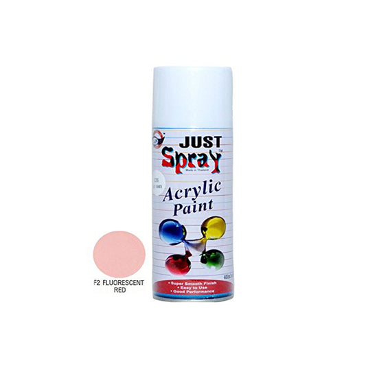 Just Spray Paint Fluorescent Red - F2