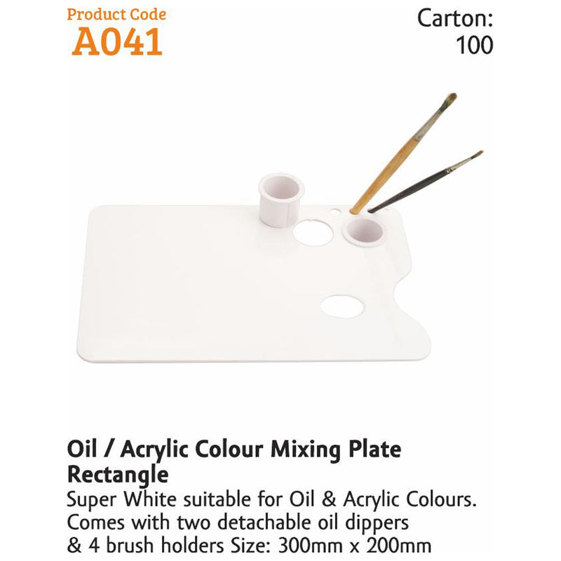 Khyati Oil Palate With Dipper - Rectangle