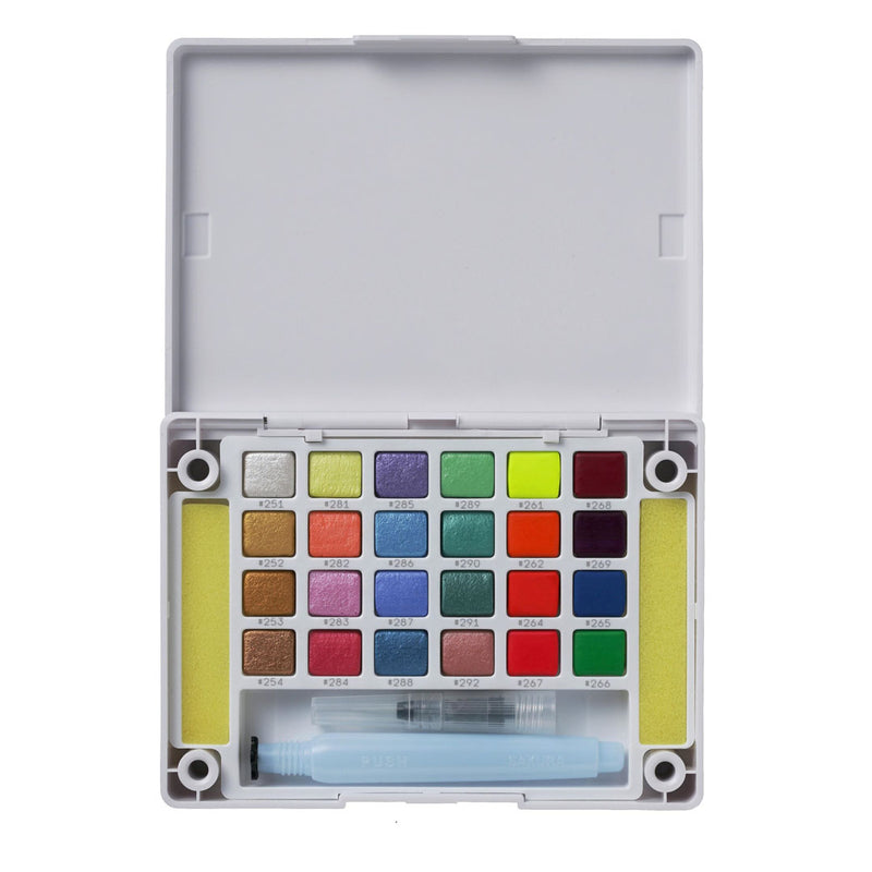 Sakura Koi Water Colour Cakes Metallic 24 Shades
